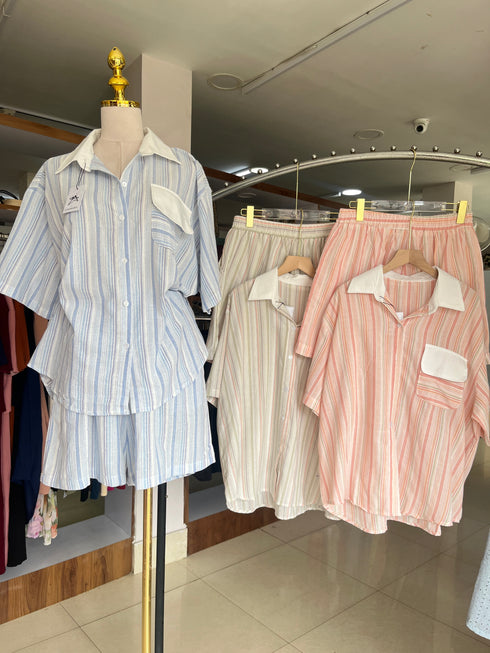Linen Summer Casual Co-Ord Sets